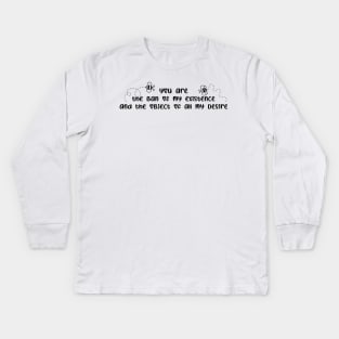 You're the bane of my existence and the object of all my desires, Bridgerton Kids Long Sleeve T-Shirt
